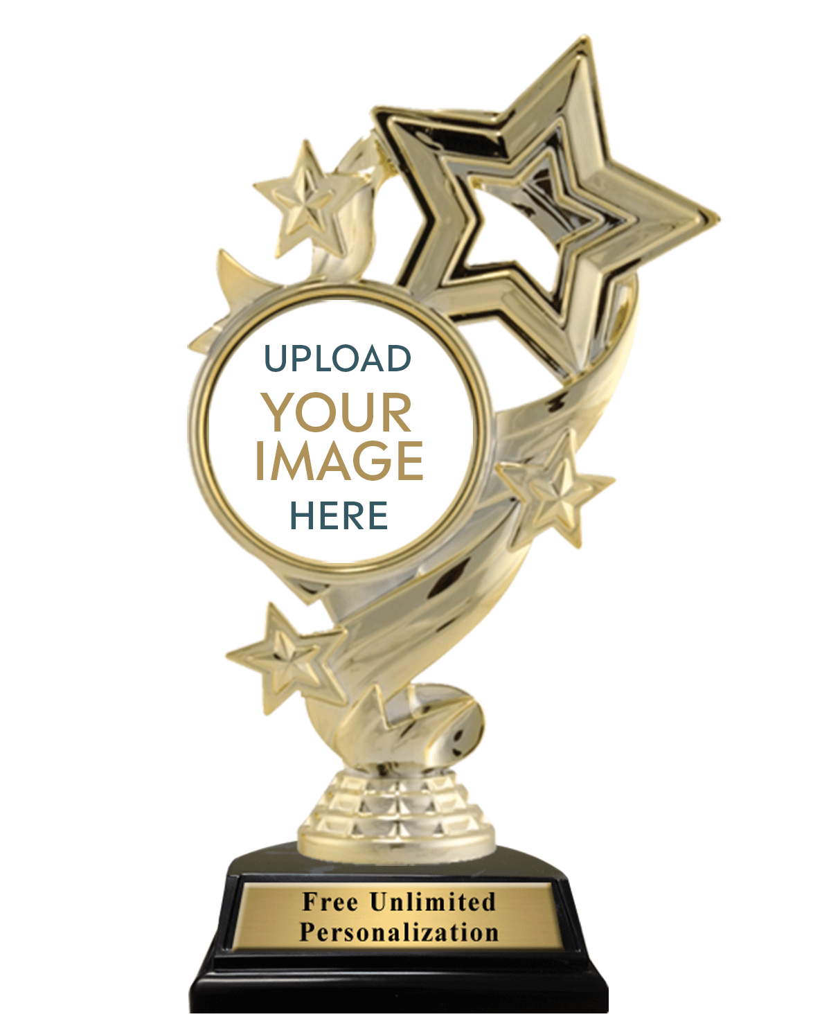 Custom Insert Trophy Star Ribbon Custom Insert Trophy