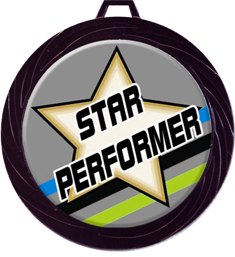 Black Lazer Star Performer Medal