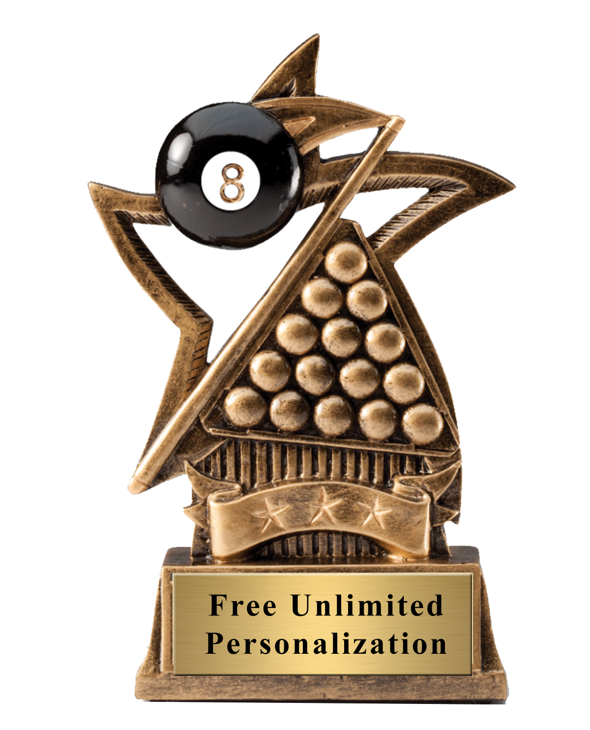 Sweeping Star Billiards Trophy