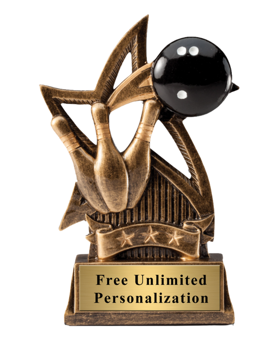 Sweeping Star Bowling Trophy