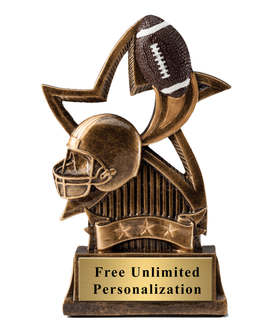Sweeping Star Football Trophy