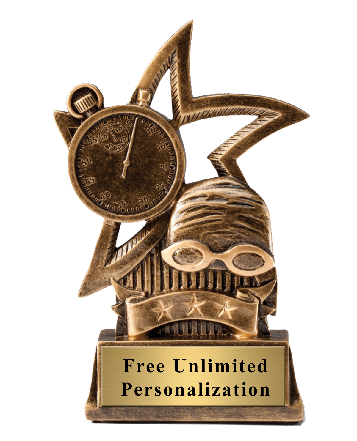 Sweeping Star Swimming Trophy