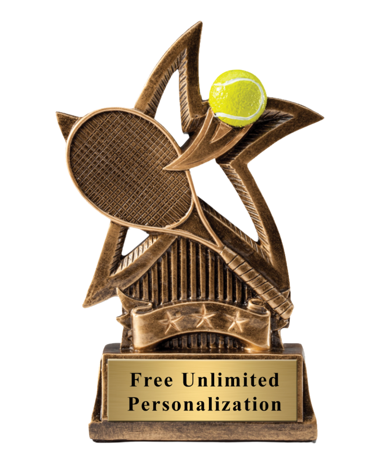 Sweeping Star Tennis Trophy