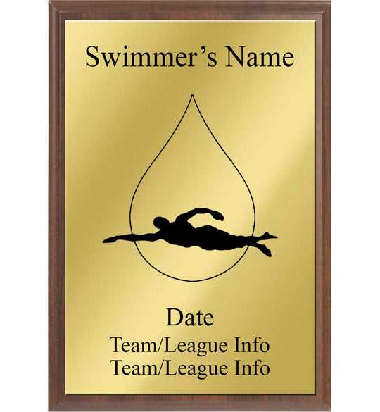 Swimming Silhouette Plaque