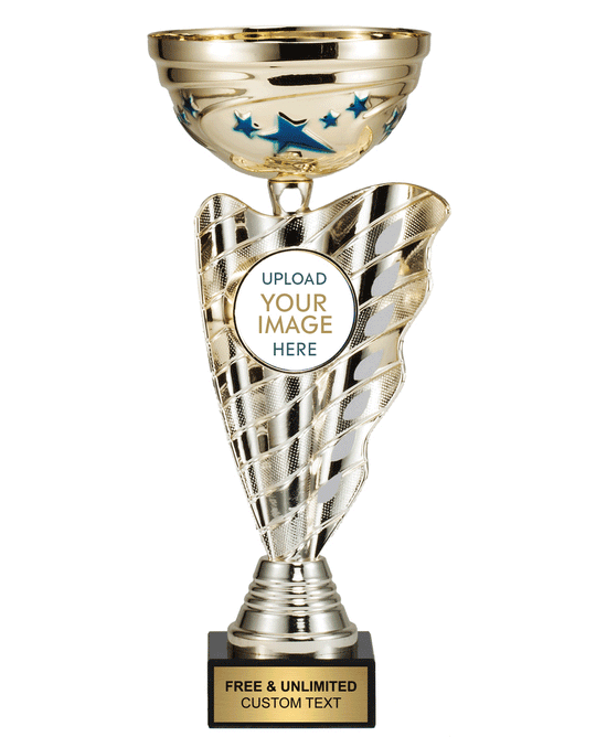 Swirl & Blue Star Custom Insert Cup