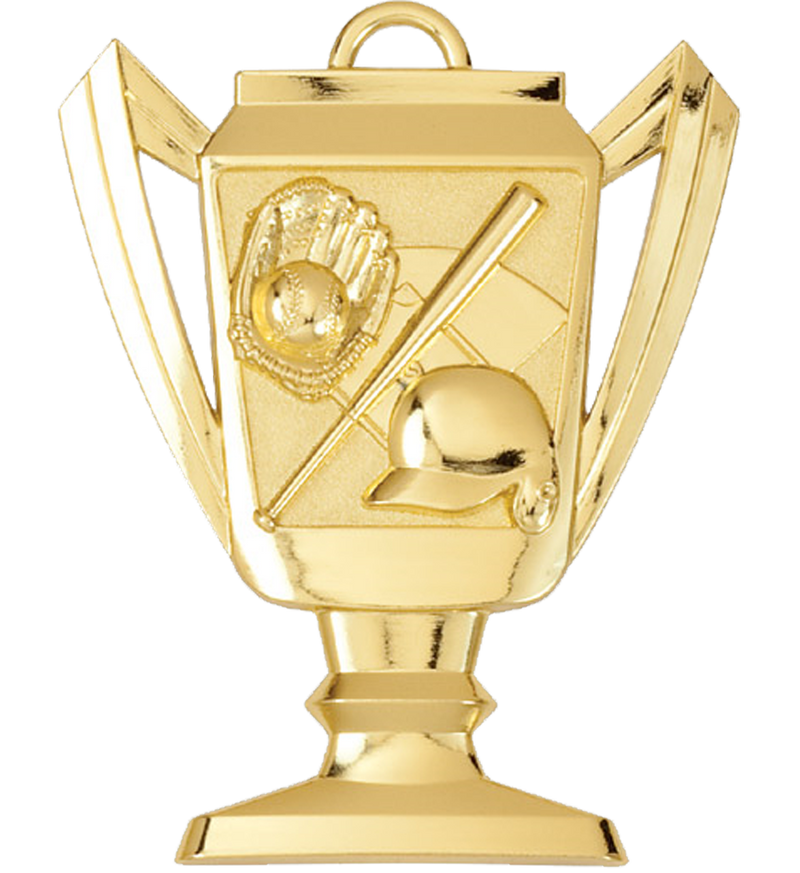 Gold Baseball Trophy Medal