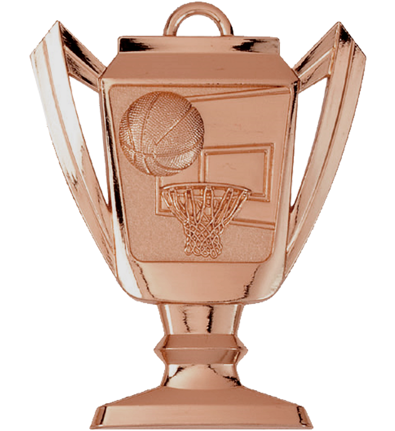 Bronze Basketball Trophy Medal