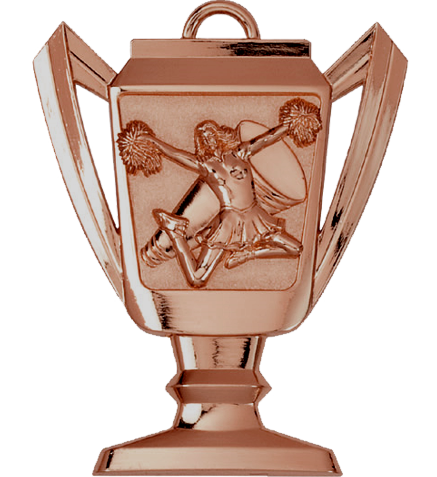 Bronze Cheerleading Trophy Medal