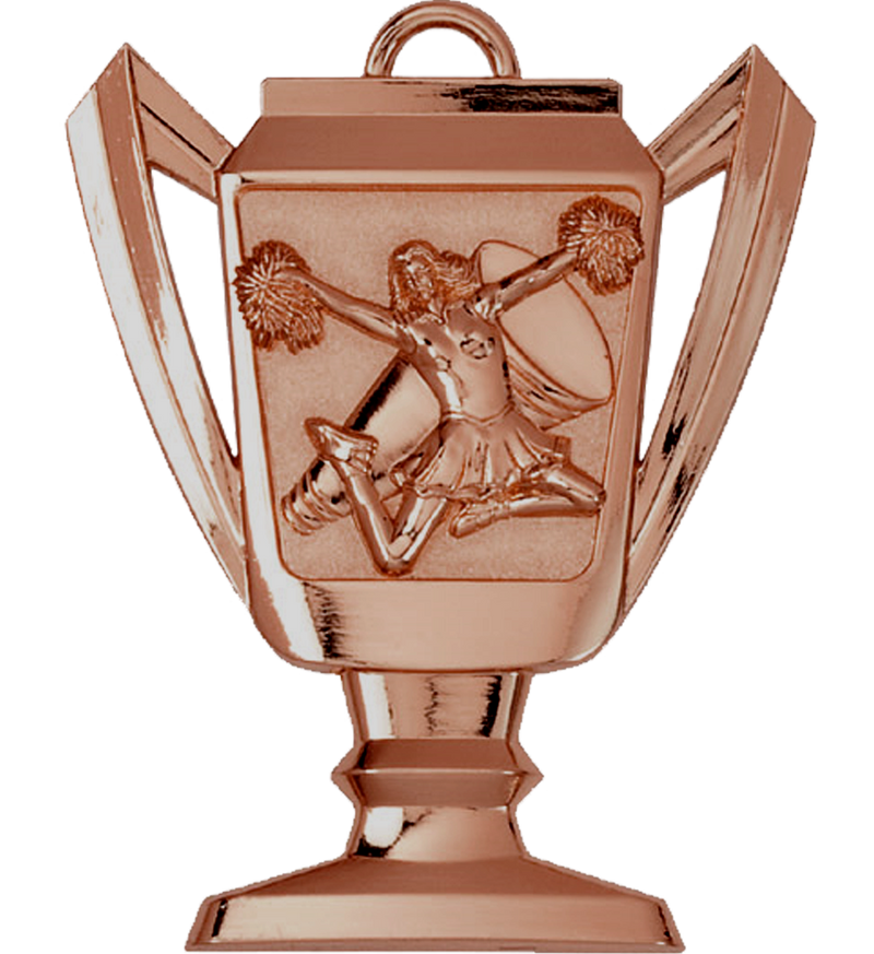 Bronze Cheerleading Trophy Medal