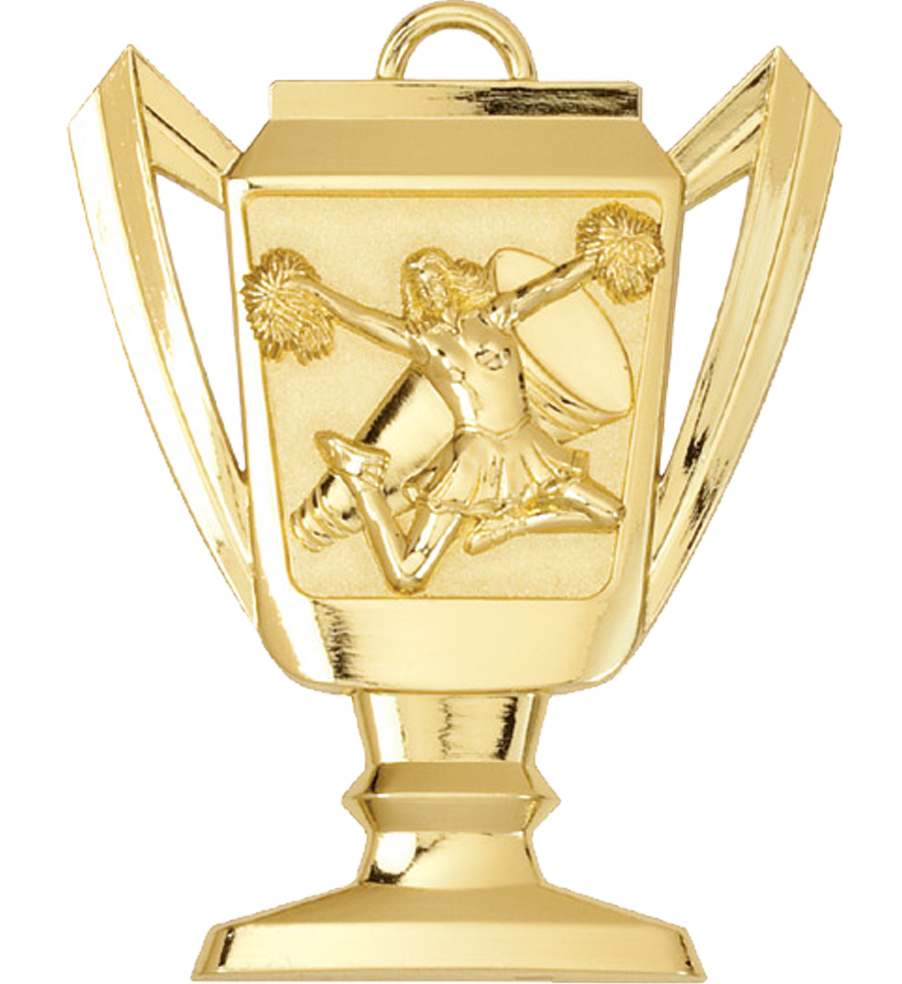 Gold Cheerleading Trophy Medal