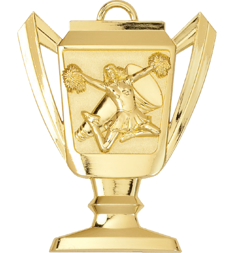 Gold Cheerleading Trophy Medal