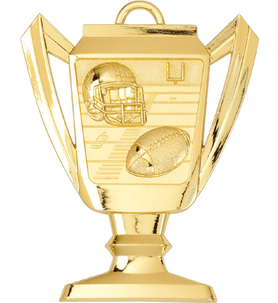 Gold Football Trophy Medal