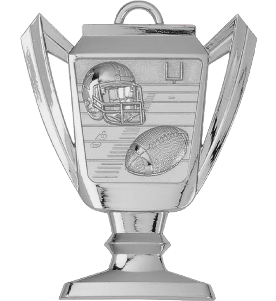 Silver Football Trophy Medal