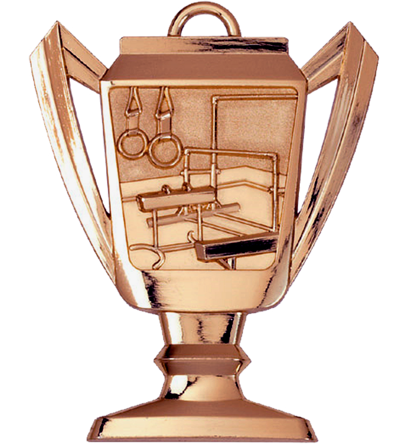 Bronze Gymnastics Trophy Medal