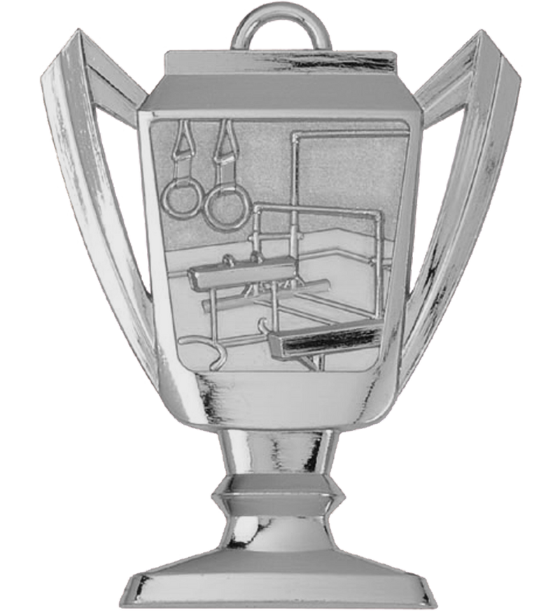 Silver Gymnastics Trophy Medal