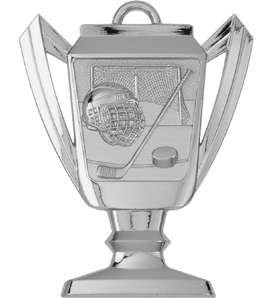 Silver Hockey Trophy Medal