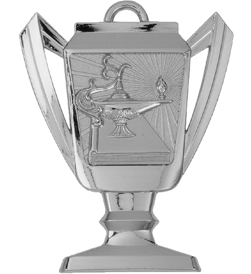 Silver Lamp of Knowledge Trophy Medal
