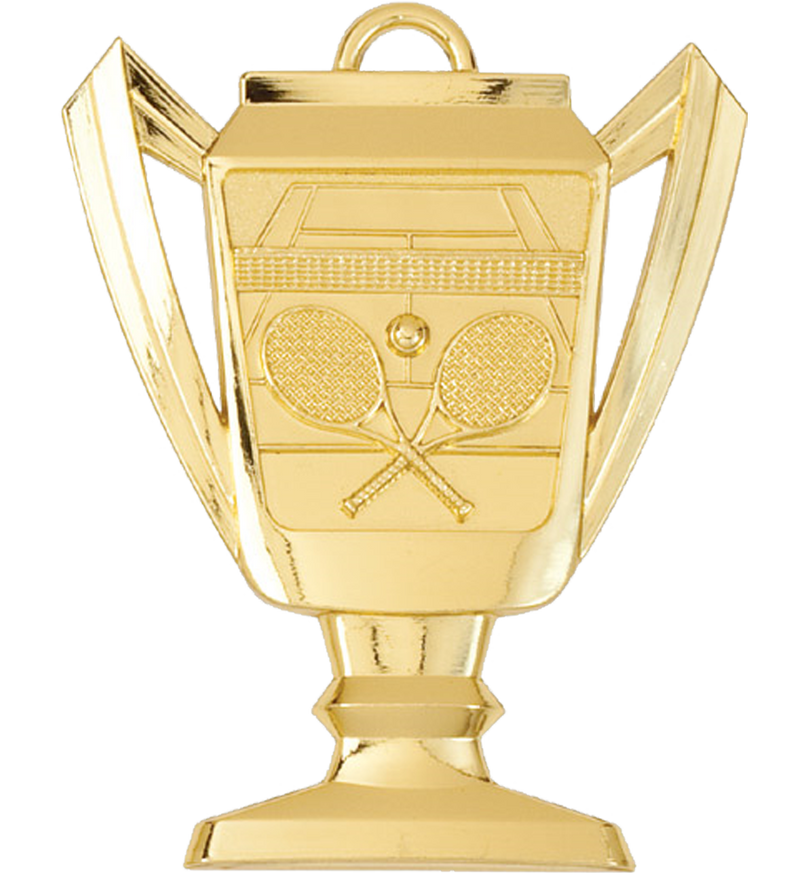 Gold Tennis Trophy Medal
