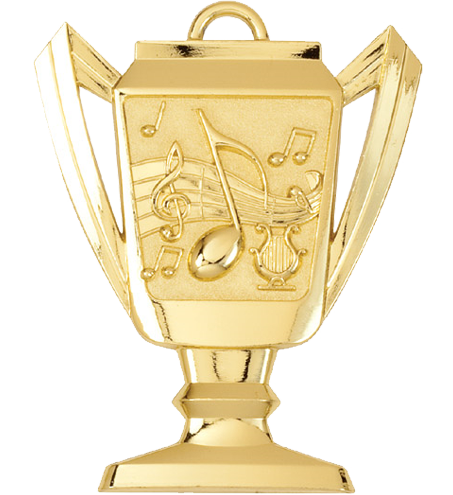 Gold Music Trophy Medal