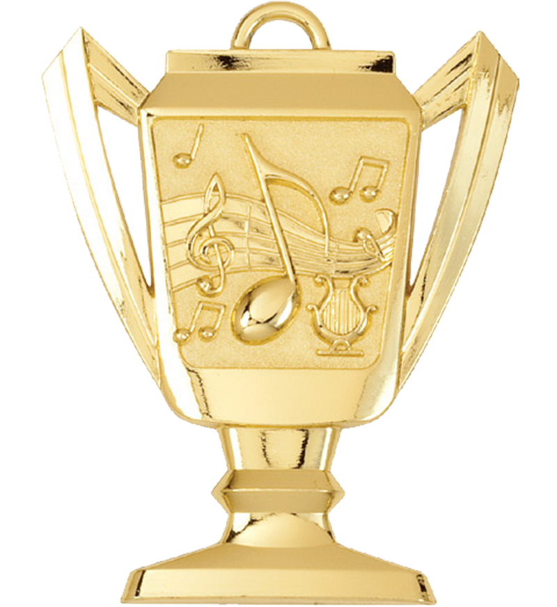 Gold Music Trophy Medal
