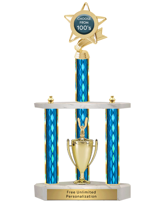Three Post Giant Insert Trophy