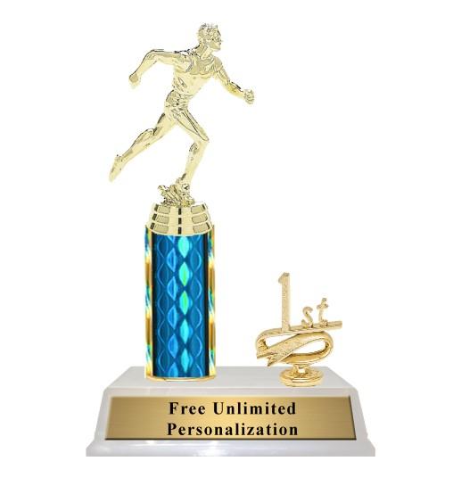 Track Column Trophy With Trim