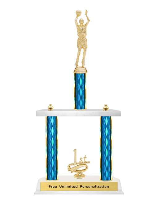 Two Tier Basketball Trophy