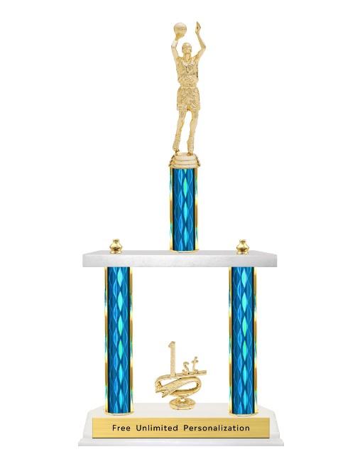 Two Tier Basketball Trophy
