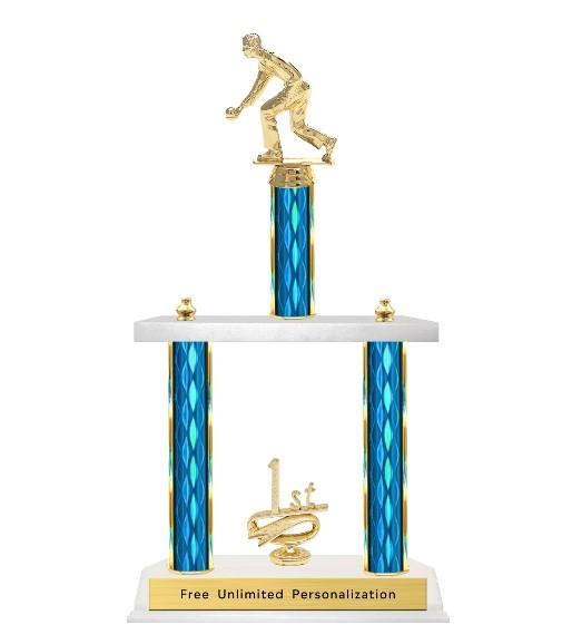 Two Tier Bocce Trophy