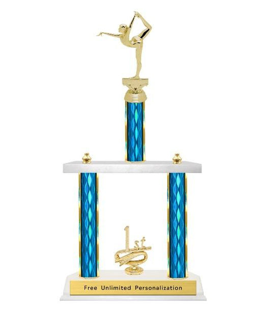 Two Tier Gymnastics Trophy