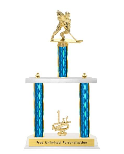 Two Tier Hockey Trophy
