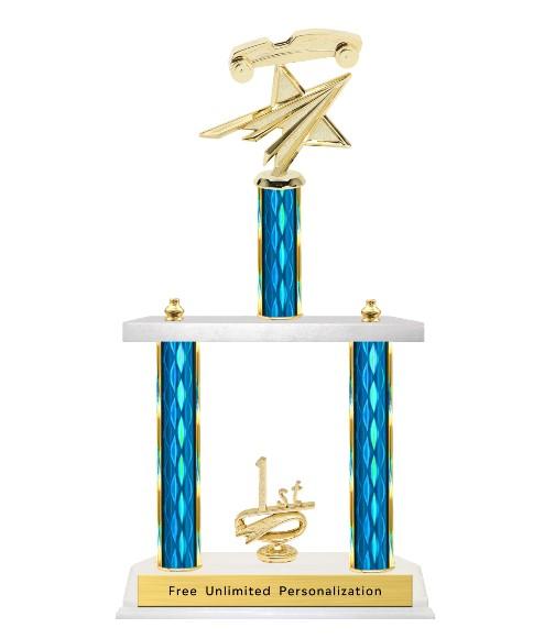 Two Tier Pinewood Derby Trophy