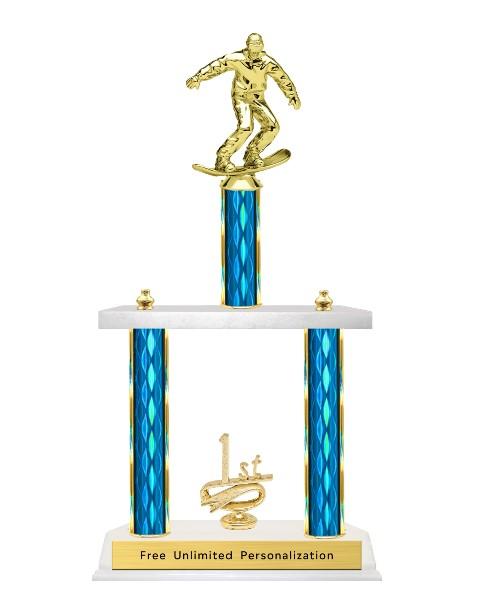 Two Tier Skiing Boarding Trophy