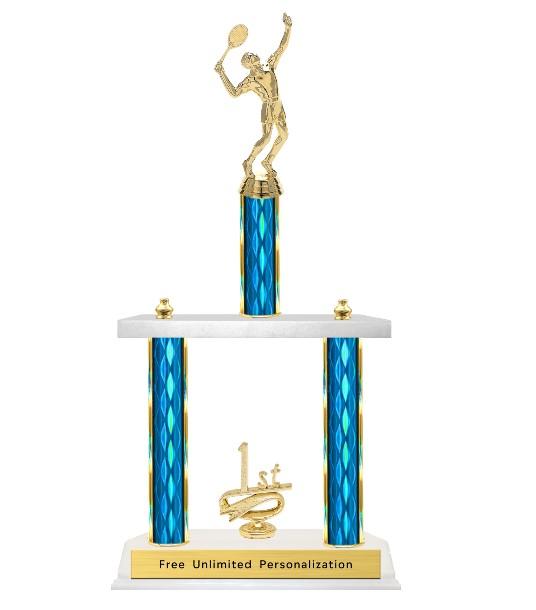 Two Tier Tennis Trophy
