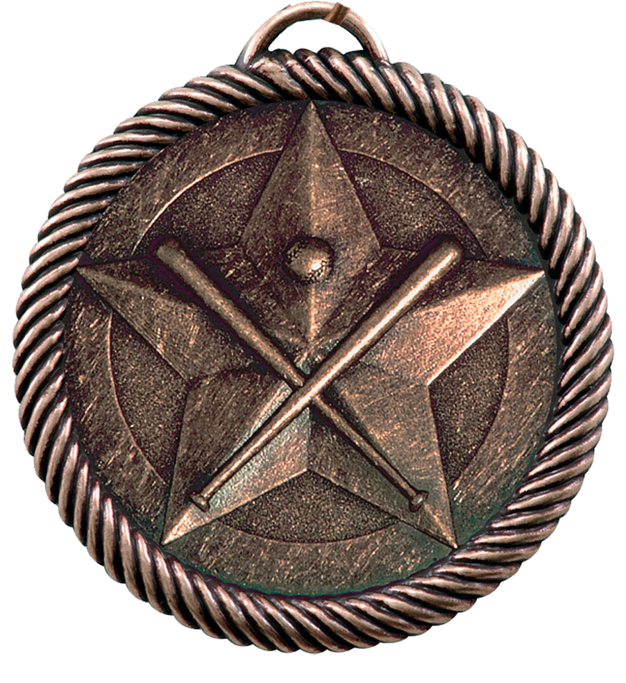 Bronze Value Baseball Medal