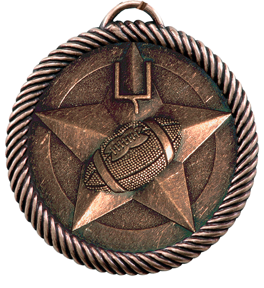 Bronze Value Football Medal