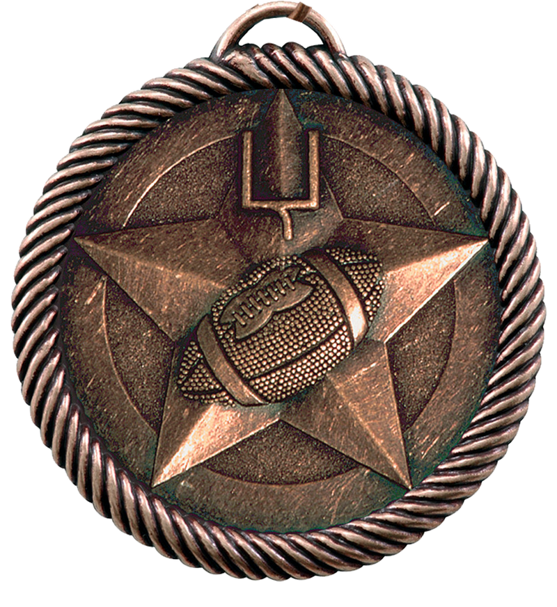 Bronze Value Football Medal
