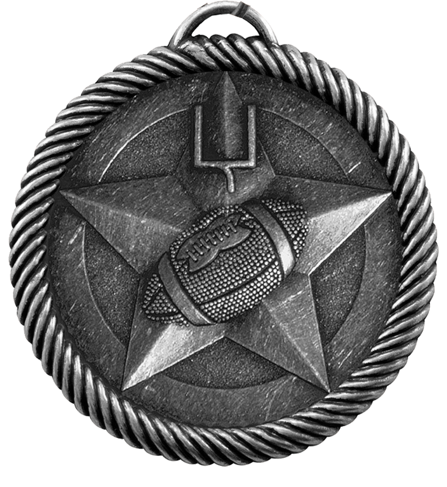 Silver Value Football Medal