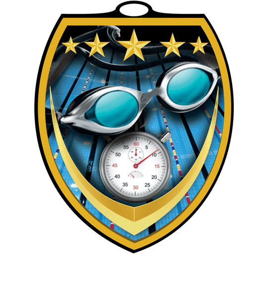Vibraprint Swimming Shield Medal