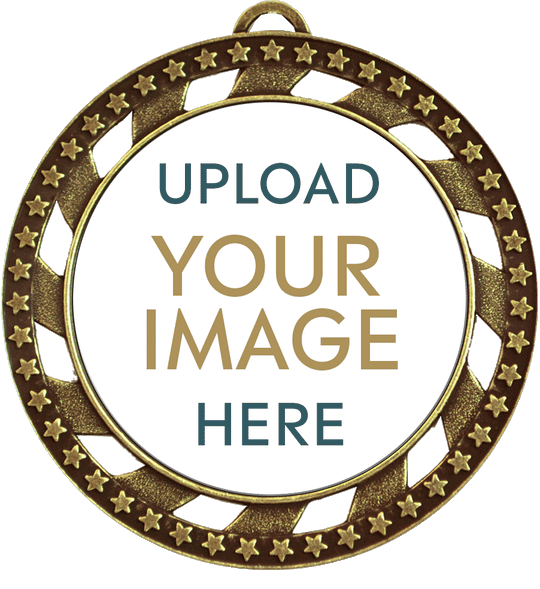 Victory Star Custom Insert Medal