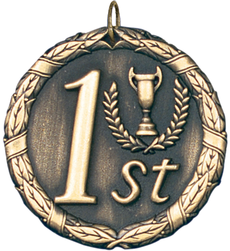Gold Vintage 1st Place Medal