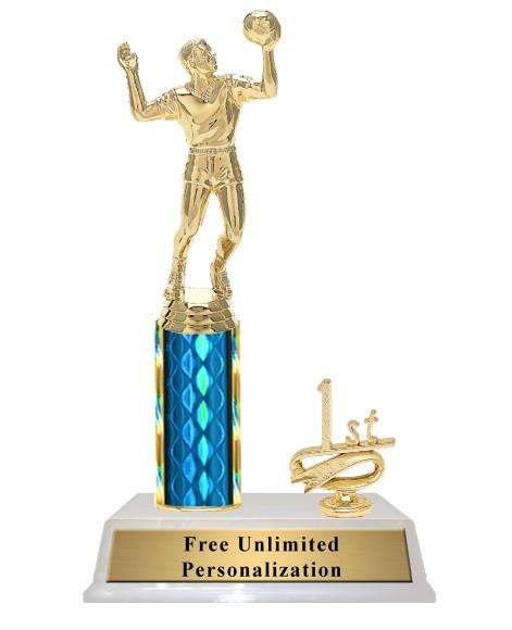 Column Volleyball Trophies With Trim