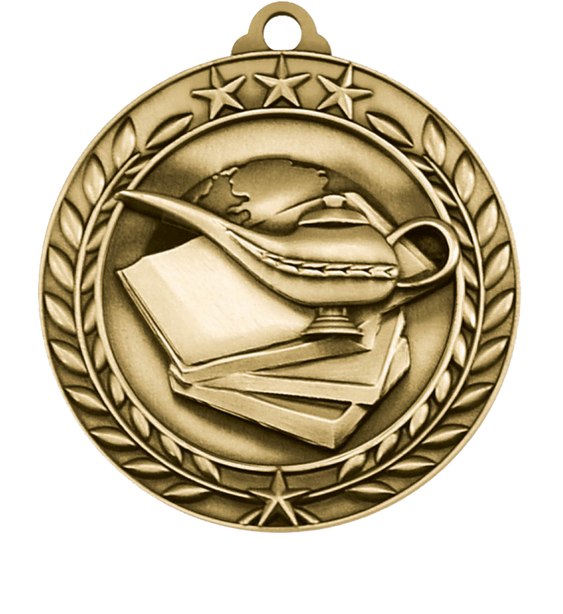 Gold Small Star Wreath Academic Medal