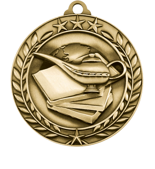 Large Star Wreath Academic Medal