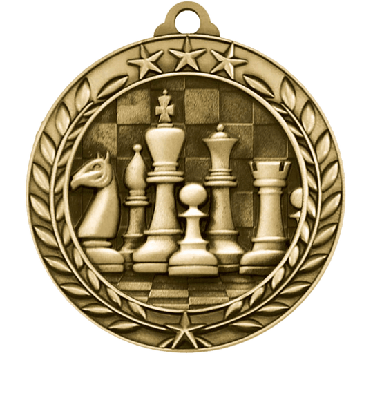 Small Star Wreath Chess Medal