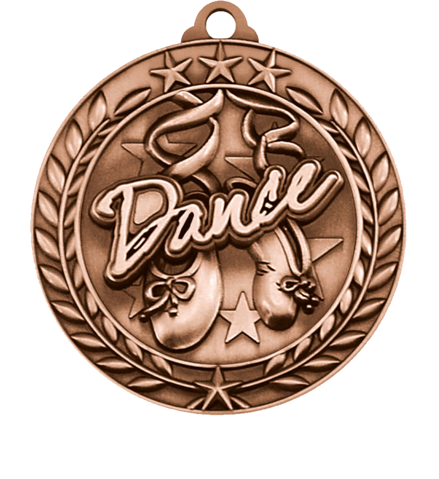 Bronze Small Star Wreath Dance Medal
