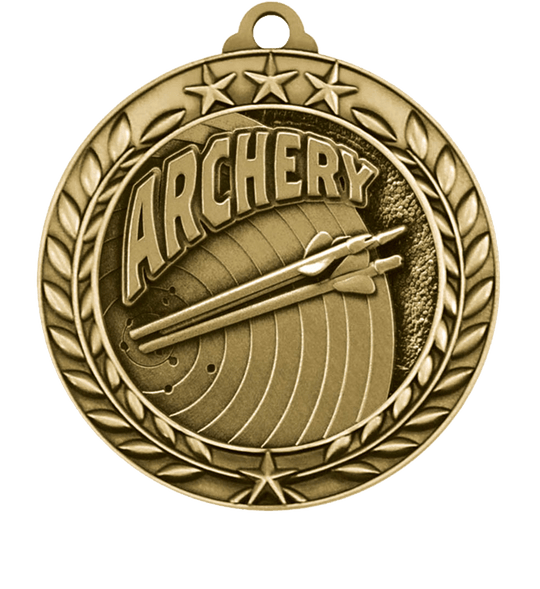 Large Star Wreath Archery Medal