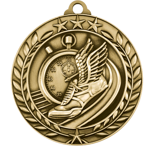Large Star Wreath Track Medal
