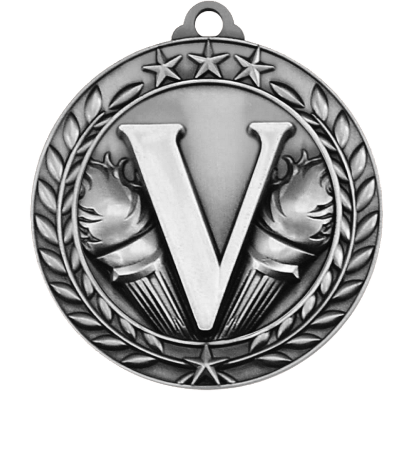 Silver Large Star Wreath Victory Medal