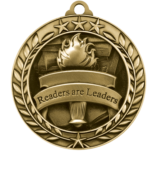 Small Star Wreath Reading Medal